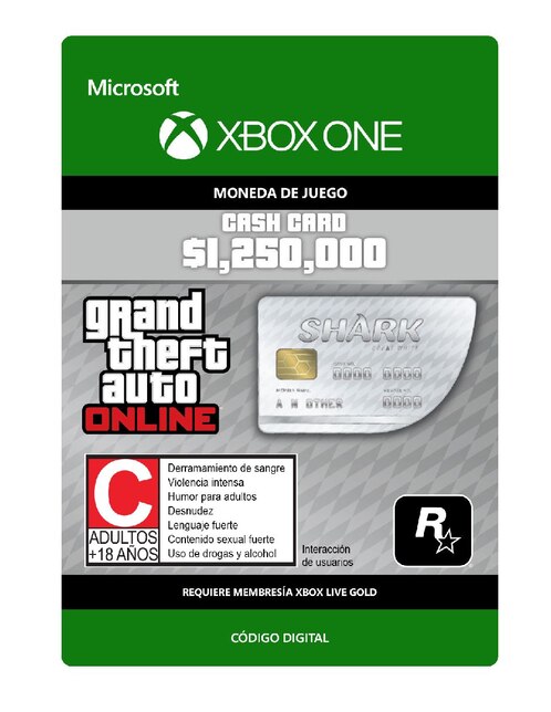 Grand Theft Auto V: Great White Shark Card Xbox One