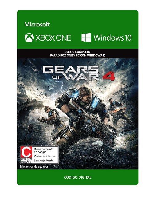 Gears Of War 4 Edición Estándar para Xbox One Juego Digital