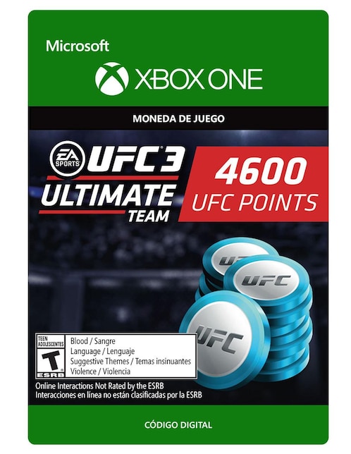 Imagen de producto UFC 3: Ultimate Team Monedas Virtuales Xbox One