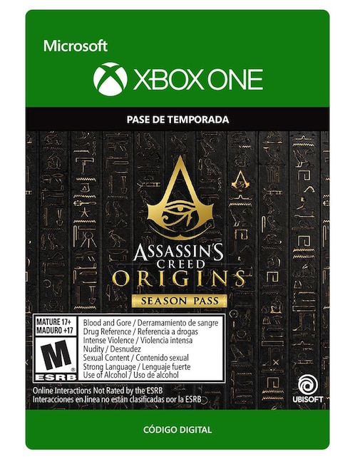 Imagen de producto Assassin's Creed Origins Pase de Temporada Xbox One