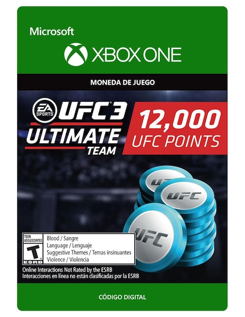 UFC 3 Ultimate Team Monedas Virtuales Xbox One