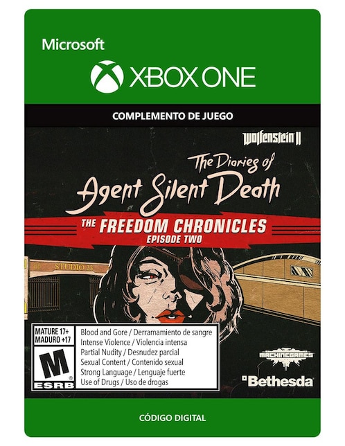 Imagen de producto Wolfenstein II: The Diaries of Agent Silent Death Complemento de Juego Xbox One