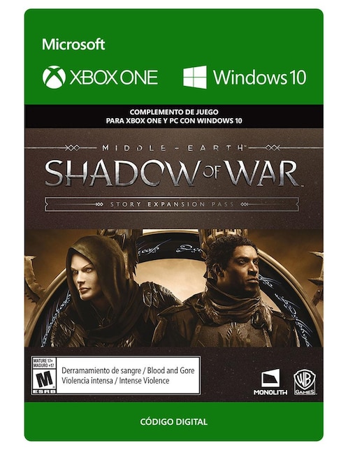 Imagen de producto Middle-Eearth: Shadow of War Complemento de Juego Xbox One y Windows 10