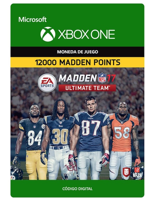 Madden NFL 17 Ultimate Team Monedas Virtuales Xbox One