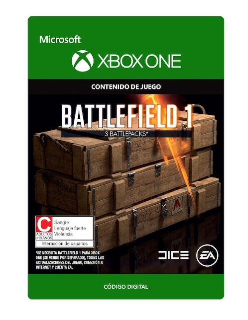 Battlefield 1: Battlepack X 3 Xbox One