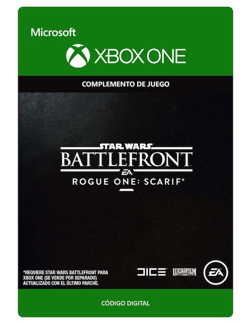 Imagen de producto Star Wars Battlefront Rogue One: Scarif Complemento de Juego Xbox One