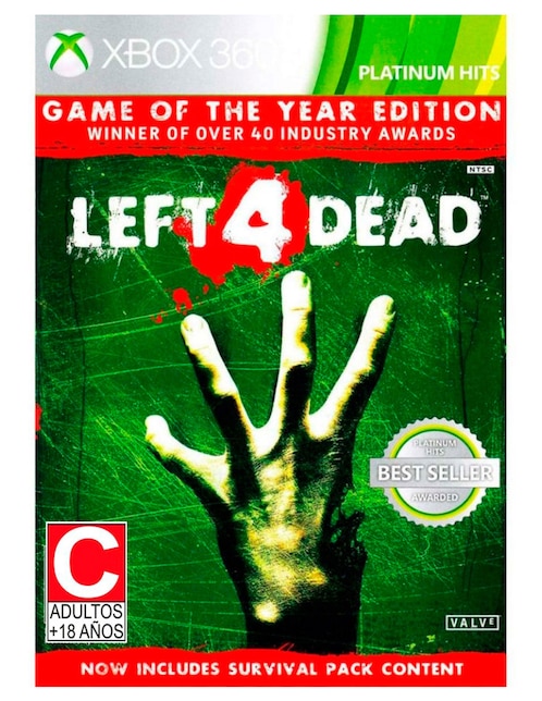 Left 4 Dead Edición Estándar para Xbox 360 Juego Físico