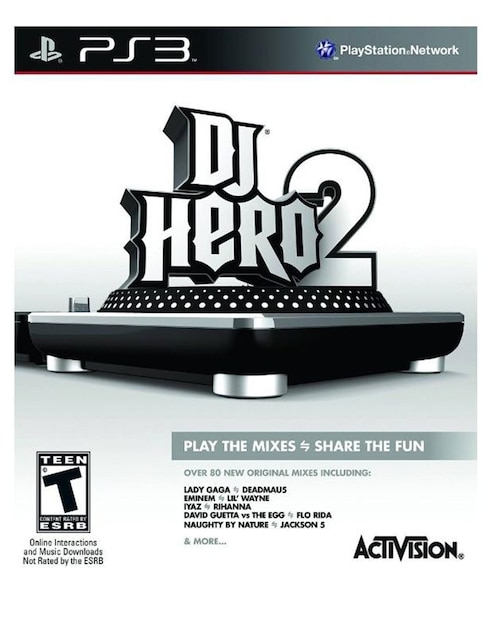 PLAY STATION DJ Hero 2 para PlayStation 3 Físico