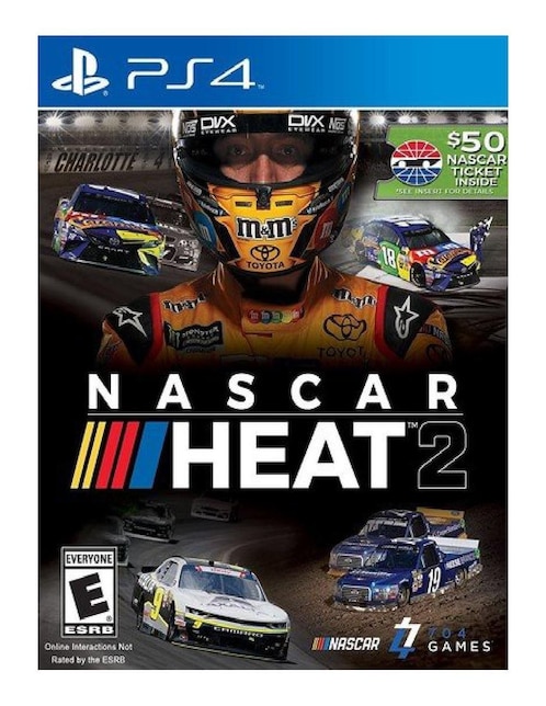Nascar Heat 2 Edición estándar para PlayStation 4 Juego Físico Nascar Heat 2 Edición estándar para PlayStation 4 Juego Físico