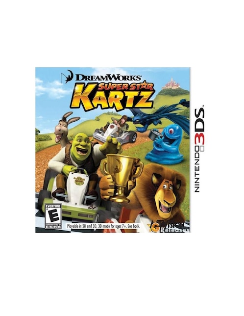 3DS Dreamworks Super Star Kartz Edición Estándar para Nintendo 3DS Juego Físico