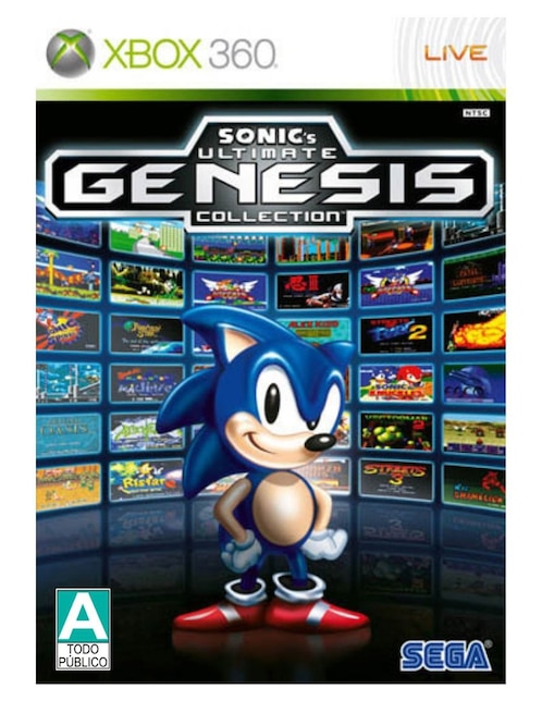 Sonic Ultimate Genesis Collection Edición Estándar para Xbox 360 Juego Físico