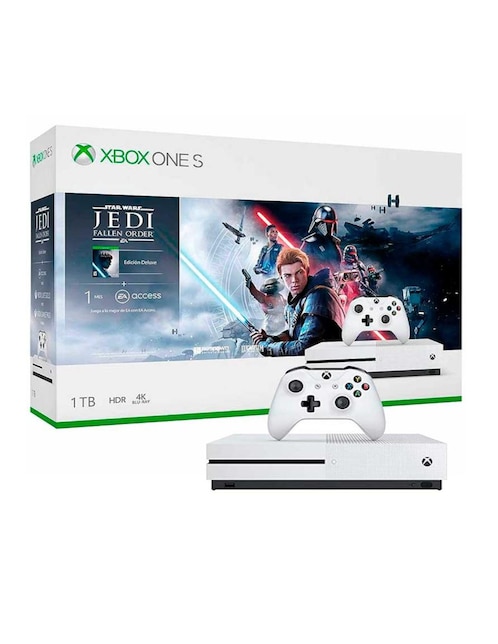 MICROSOFT Consola Microsoft Xbox One S 1TB Ultra HD 4K Jedi Fallen