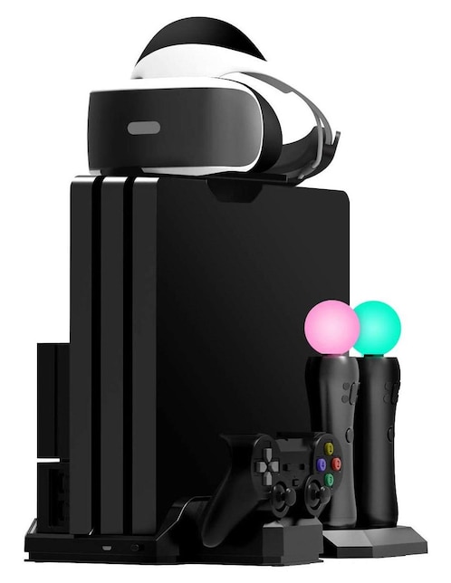 Multifuncional cargador y enfriador para PlayStation 4, Slim y Pro PS VR Glasses, Move