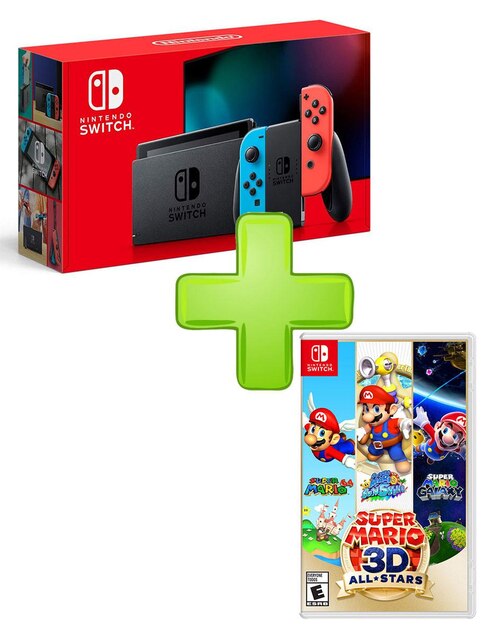 Nintendo Switch Neon + Super Mario 3D