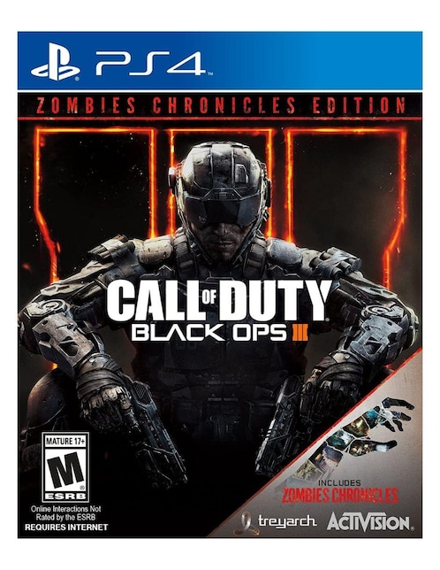 Call Of Duty Black Ops 3 + Zombie Chronicles Estándar para PS4 físico