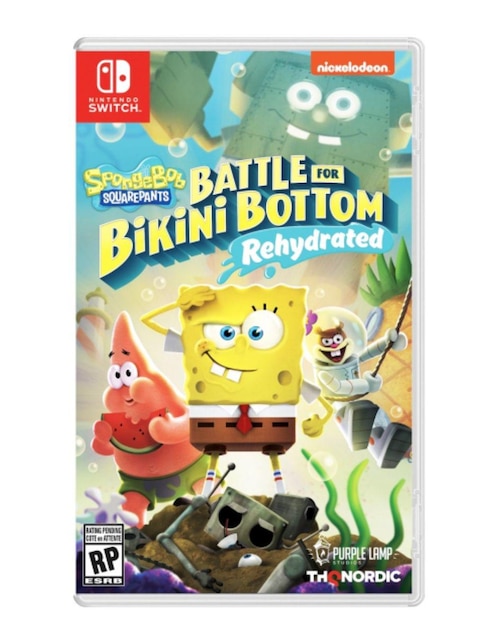 NINTENDO Spongebob Battle For Bikini Bottom Remake Nintendo estándar para Nintendo Switch