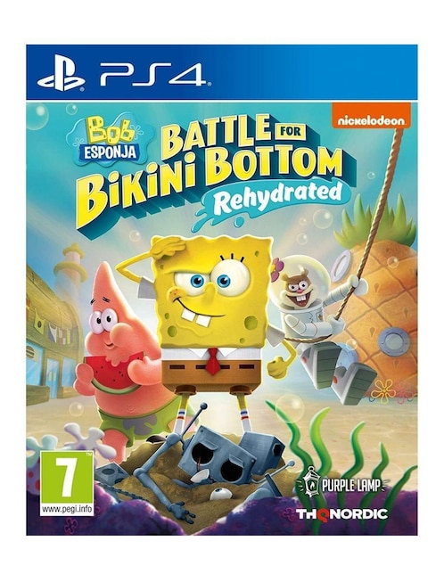Spongebob Battle for Bikini Bottom Remake Estándar para PS4 físico