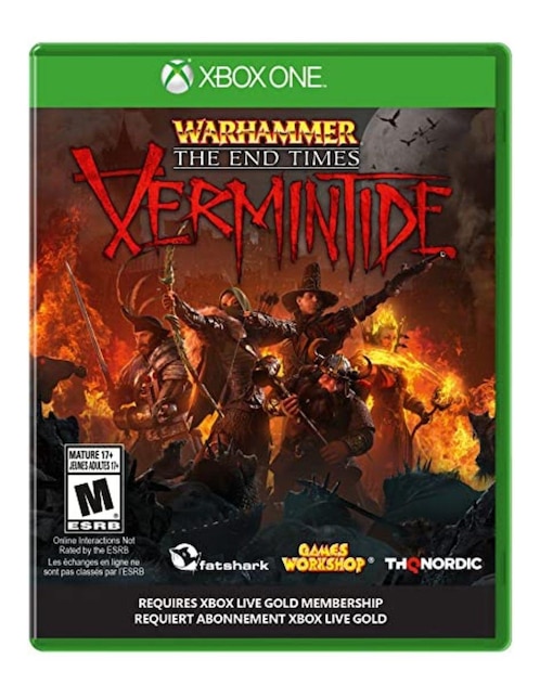 Warhammer The End Times Vermintide Estándar para Xbox One físico