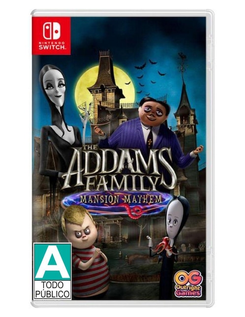 The Addams Family Mansion Mayhem Estándar para Nintendo Switch físico