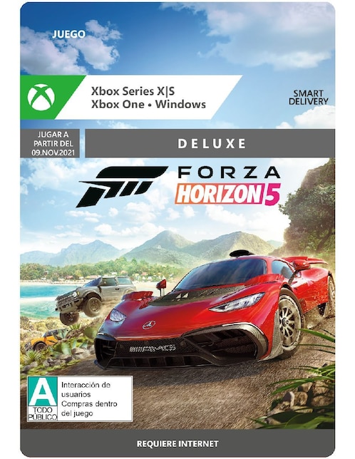 Forza Horizon 5 Deluxe para Xbox Series X/S Y Xbox One digital