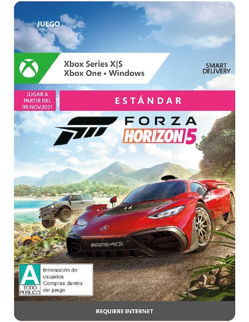 Forza Horizon 5 Estándar para Xbox Series X/S Y Xbox One digital