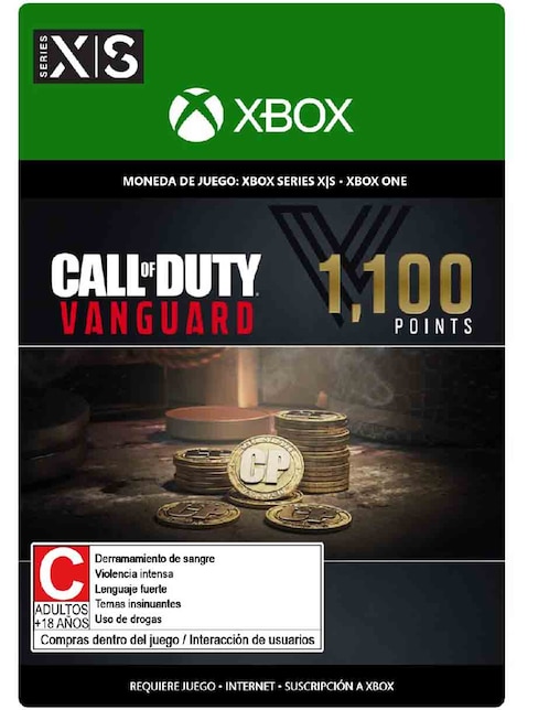 Dinero Virtual Call Of Duty: Vanguard 1,100