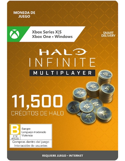 Dinero virtual Halo Infinite 10,00 Halo Credits + 1,500 Bonus