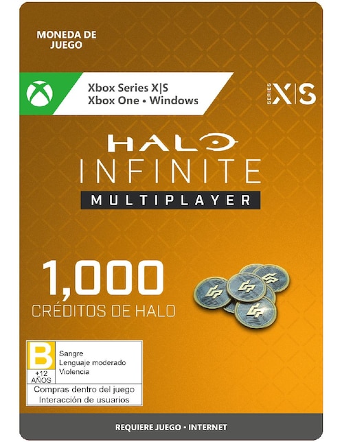 Dinero virtual Halo Infinite 1000 Halo Credits