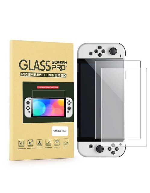 Set 2 Micas de Cristal Templado para Nintendo Switch OLED