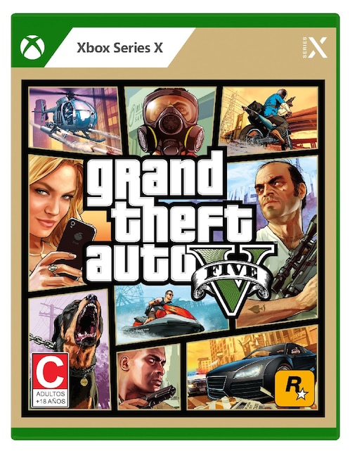 Grand Theft Auto V Estándar para Xbox Series X físico