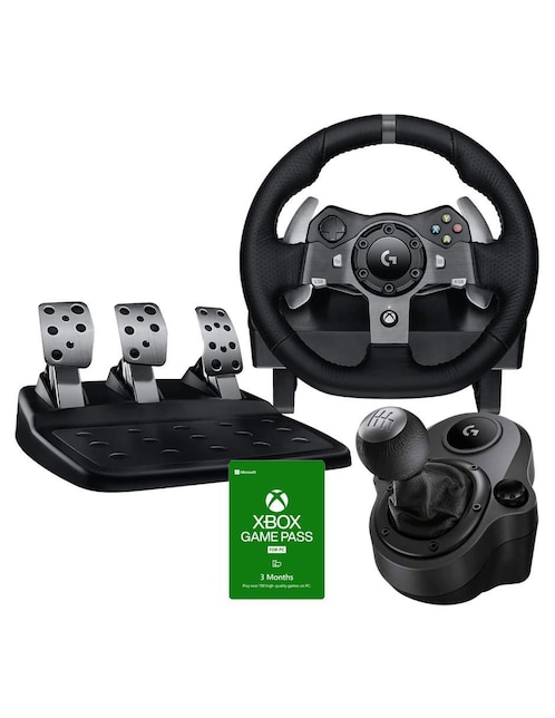 Kit volante, palanca y pedales Logitech G920 Xbox One + Game Pass 3 meses