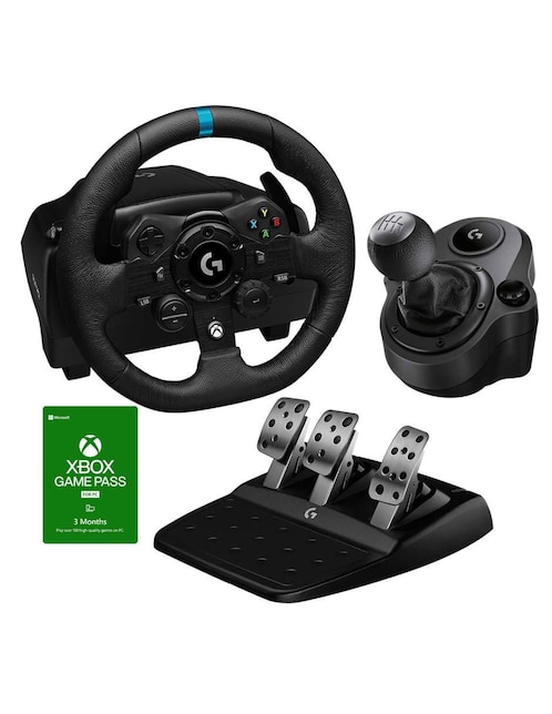 Kit volante, palanca y pedales Logitech G923 Xbox Series X + Game Pass 3 meses