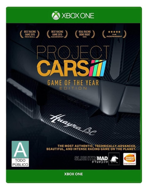 Project Cars Xbox One game of the year para Xbox One