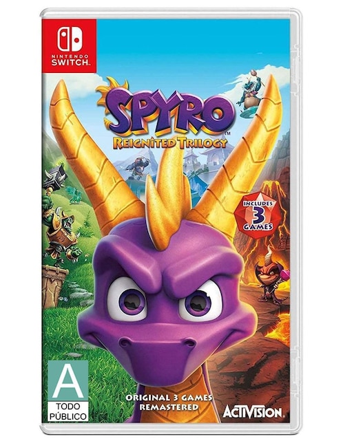 Spyro Reignited Trilogy Estándar para Nintendo Switch físico