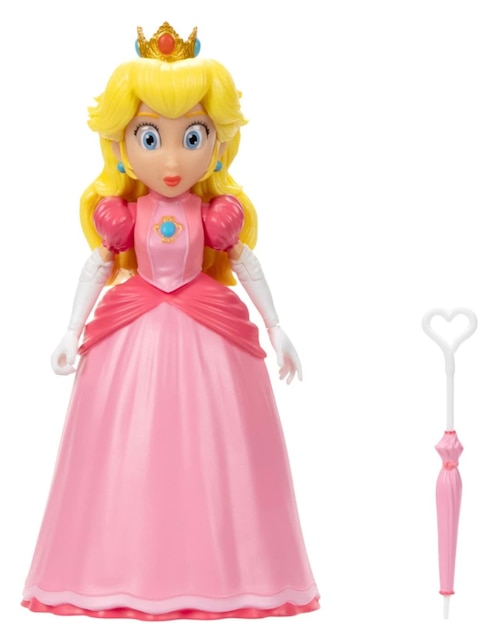 Figura Super Mario Bros Princesa Peach Nintendo articulada