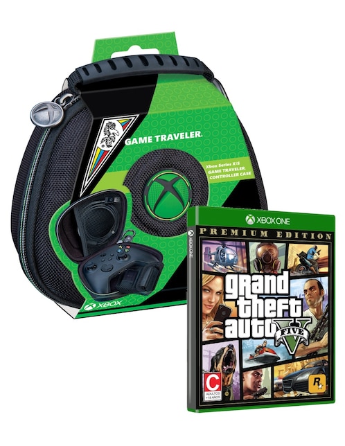 Bundle Gamepad + GTAV Premium bundle para Xbox One físico