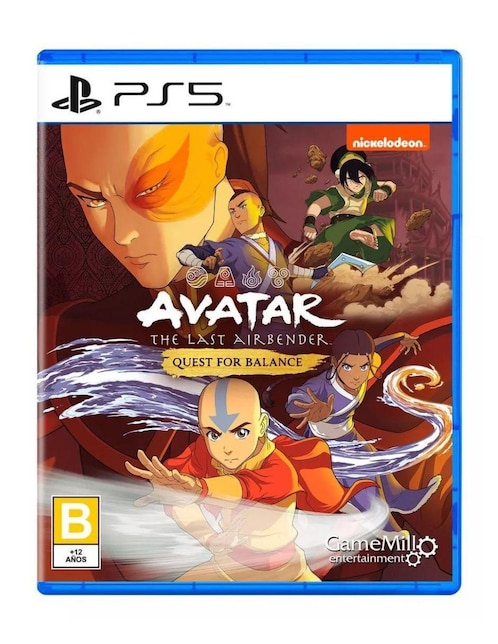 Avatar The Last Airbender Quest For Balance Edición Estándar para PlayStation 5 Físico
