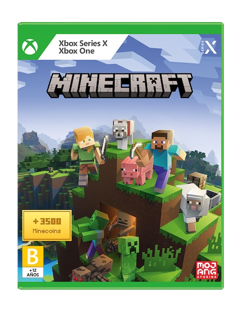 Minecraft + 3500 Minecoins Bedrock para Xbox Series X / Xbox One físico