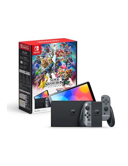 Consola Nintendo Switch OLED de 64 GB edición Bundle Super Smash Bros Ultimate