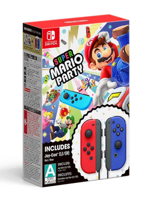 Super Mario Party + Joy Con Red & Blue Bundle para Nintendo Switch Descarga Digital