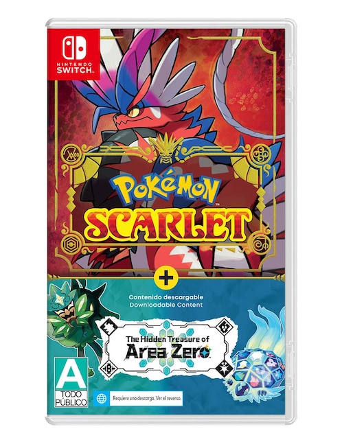 Pokémon Scarlet + DLC bundle para Nintendo Switch físico