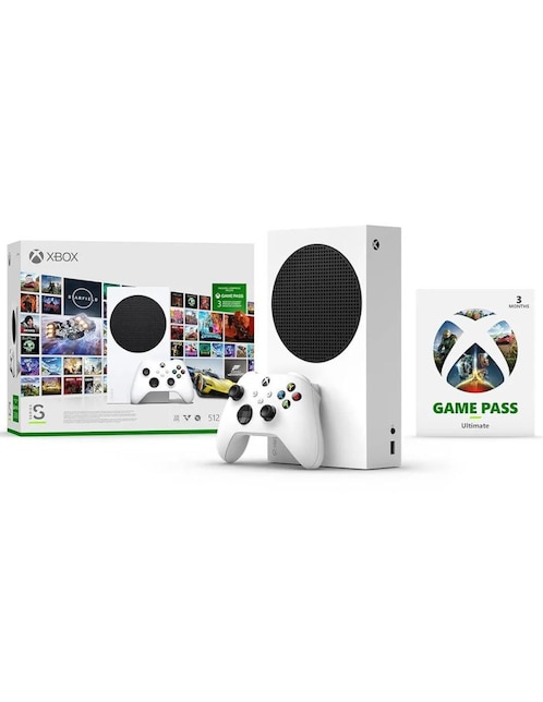 Consola Xbox Series S de 512 GB Edición Bundle + 3 Meses de Game Pass Ultimate