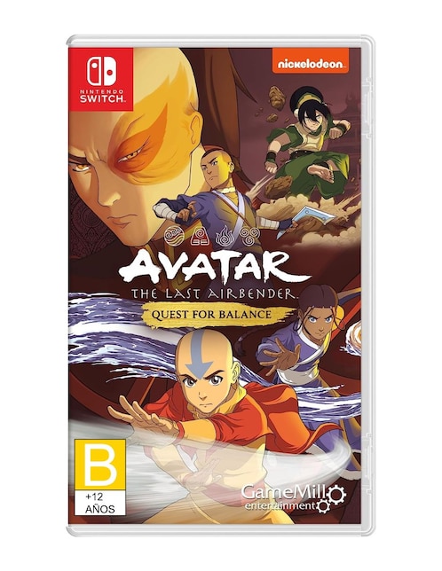 Avatar The Last Airbender Quest For Balance Edición Estándar para Nintendo Switch Físico