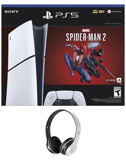 Consola PlayStation 5 de 1 TB edición Bundle Spider-Man + audífonos