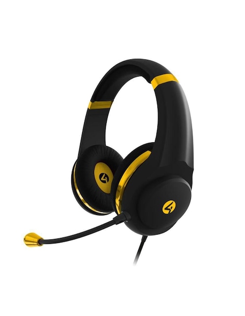 Audífonos Over-Ear Gen Brand XP-GOLDBLK-M-4G alámbricos con cancelación de ruido