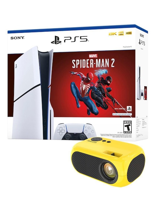 Consola PlayStation 5 de 1 TB Spider-Man + proyector