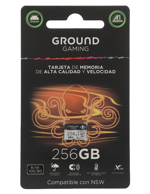 Memoria Micro SD Ground Gaming capacidad 256 GB