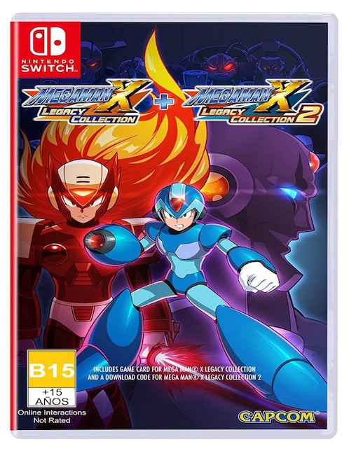NINTENDO SWITCH Megaman X Legacy Collection 1 + 2 Nintendo Switch estándar para Nintendo Switch