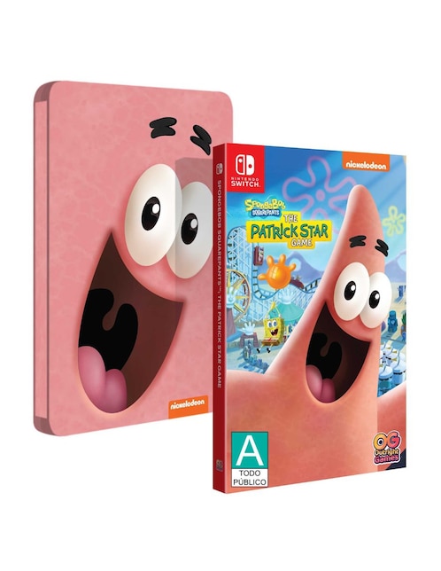 Spongebob Squarepants A Patrick Star Game Steelbook edición especial para Nintendo Switch