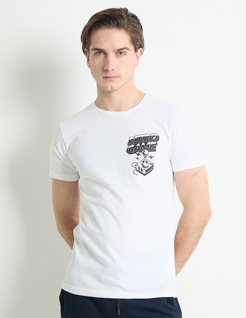 Playera Pac Man manga corta para hombre